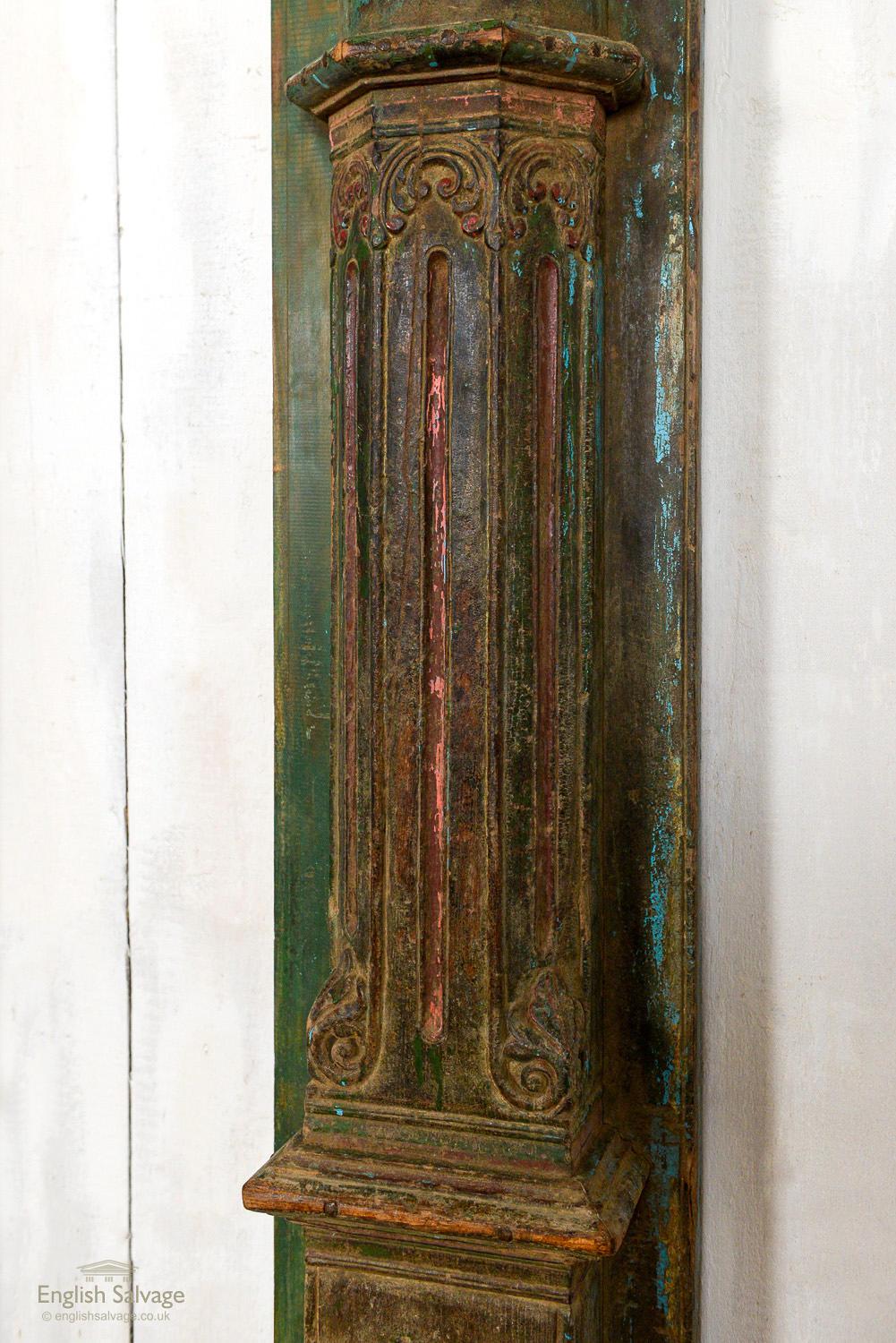 Pair of Reclaimed Antique Indian Pillars, 20th Century For Sale 2