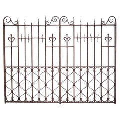 Retro Pair of Reclaimed English Driveway Gates