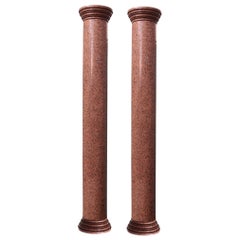 Pair of Reclaimed Granite Columns