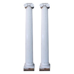 Pair of Reclaimed Ionic Order Columns 250cm (8'2")