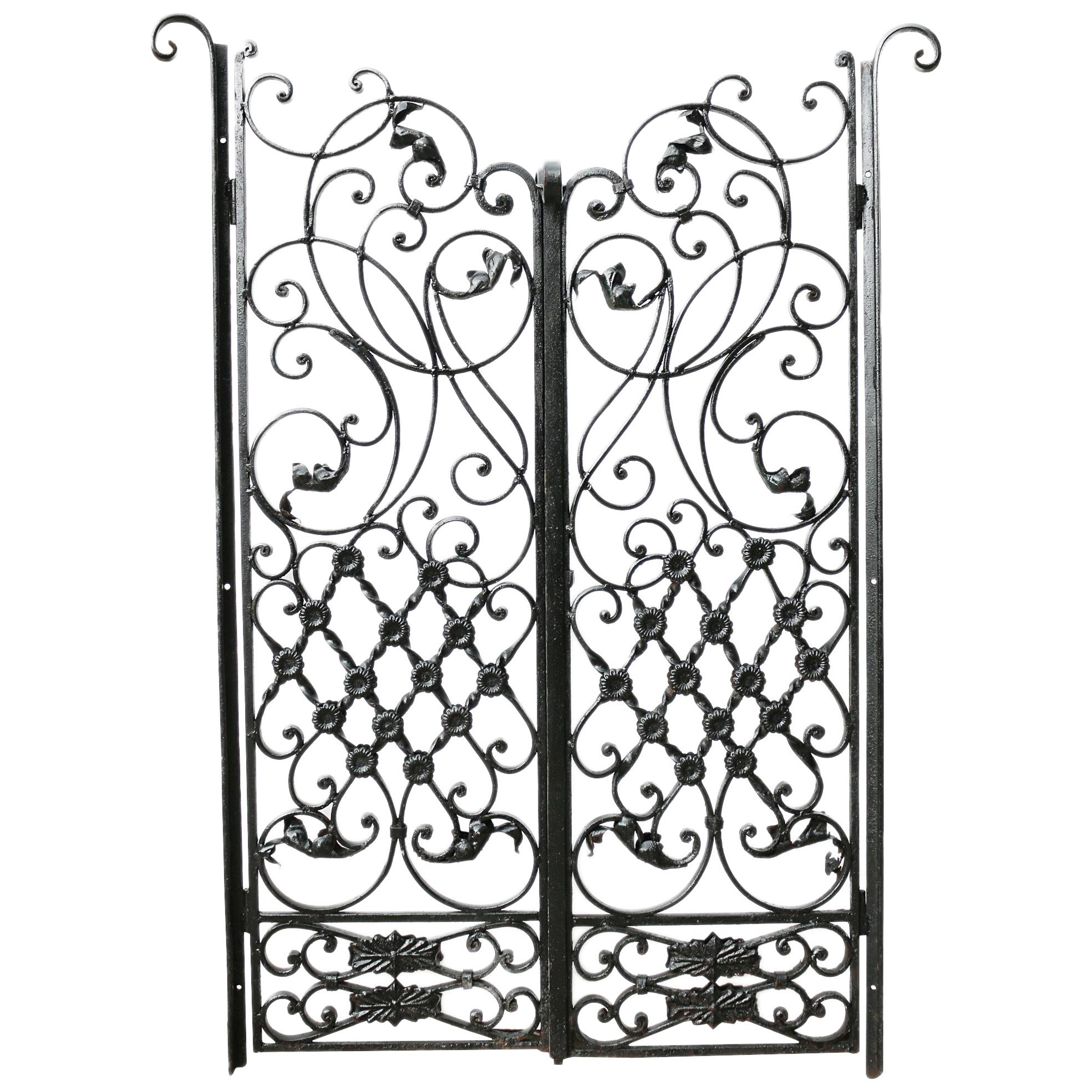 Pair of Reclaimed Iron Garden Gates