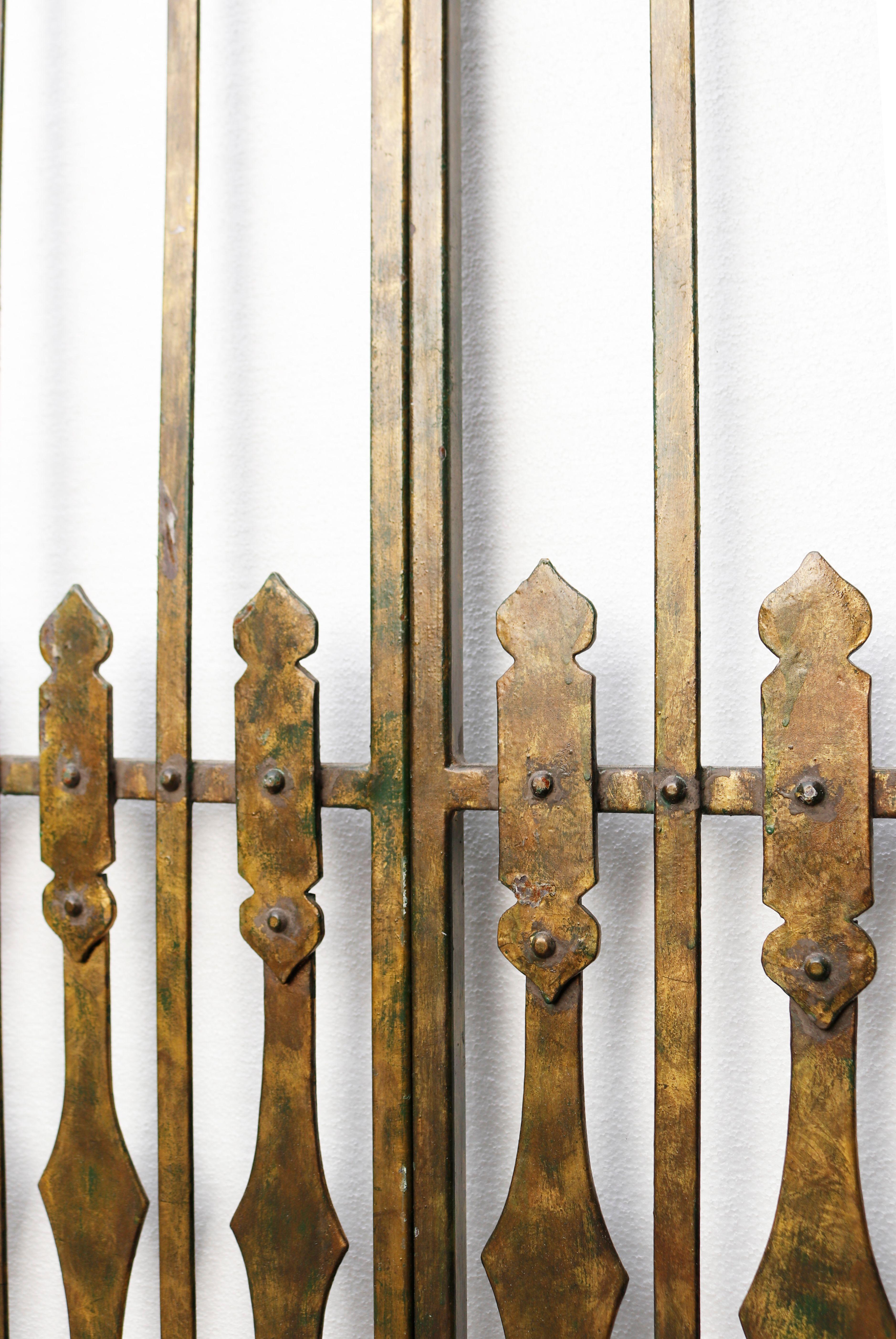 Pair of Reclaimed Iron Gates For Sale 1