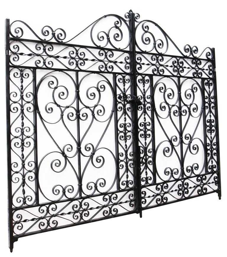 Pair of Reclaimed Wrought Iron Gates at 1stDibs