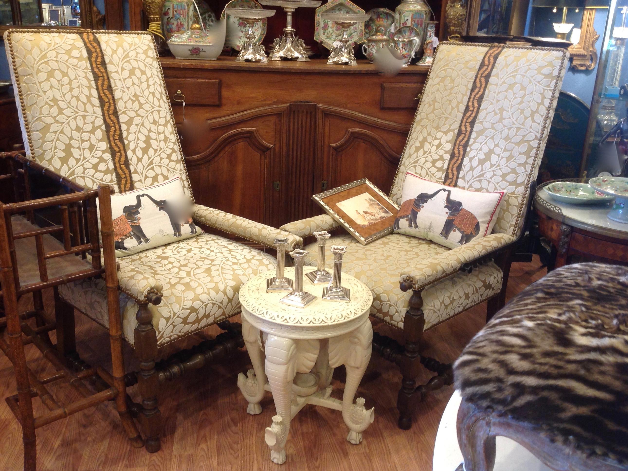 Pair of Reclining Plantation Chairs 9
