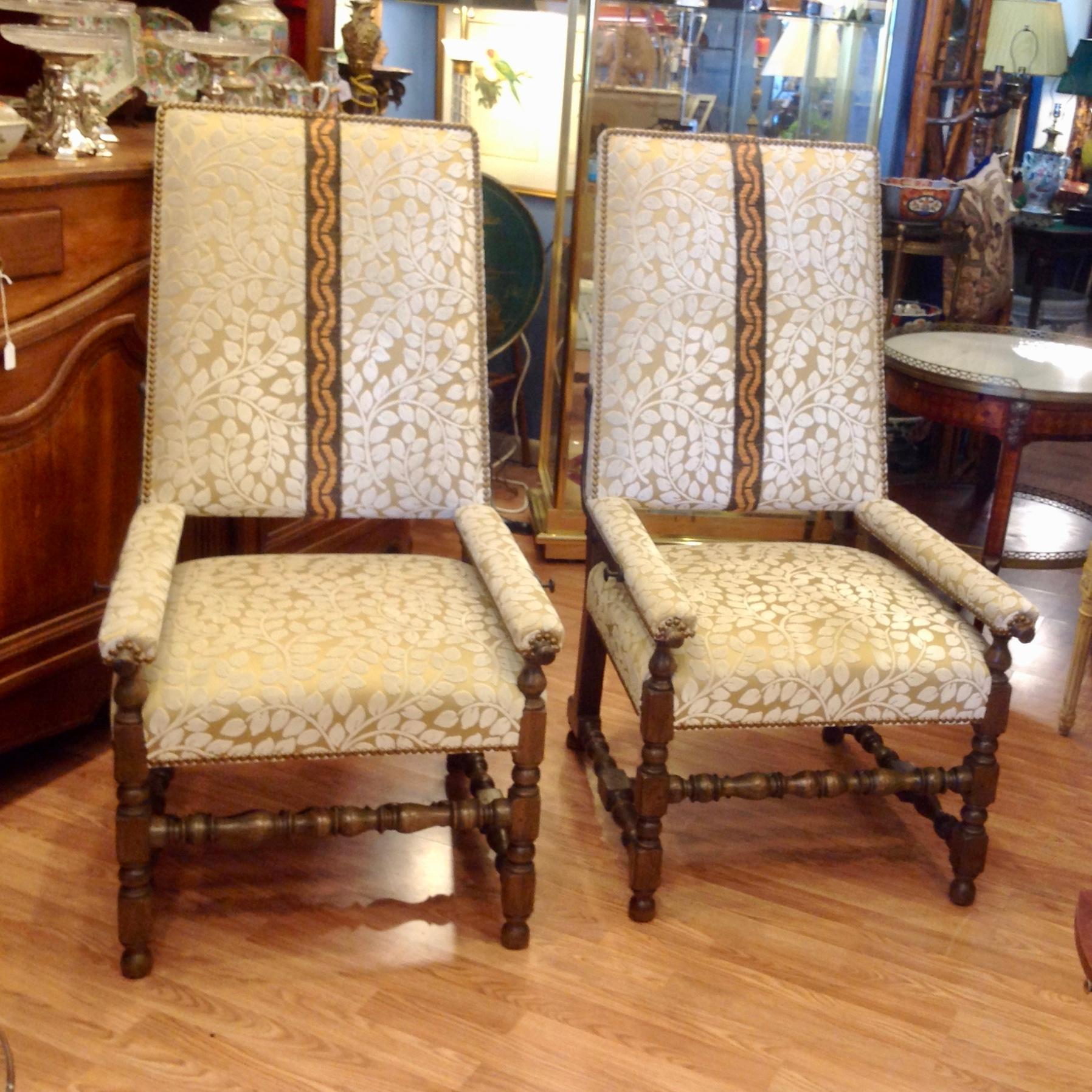 Pair of Reclining Plantation Chairs In Good Condition In West Palm Beach, FL