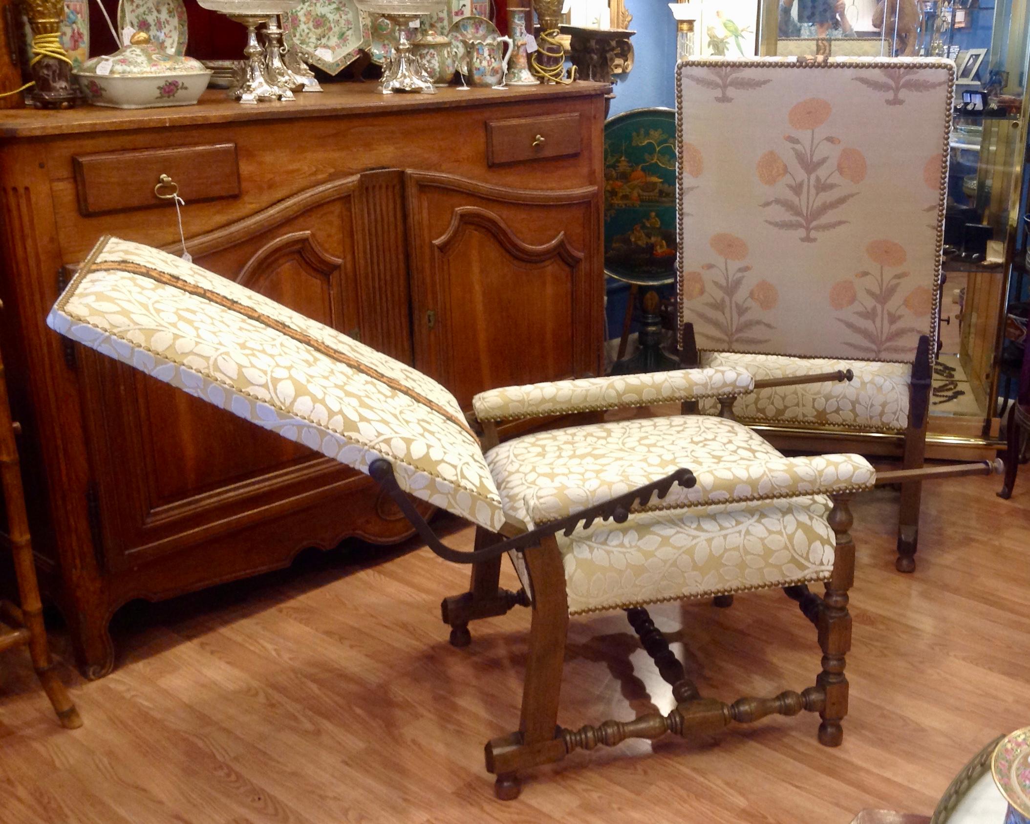 Pair of Reclining Plantation Chairs 2