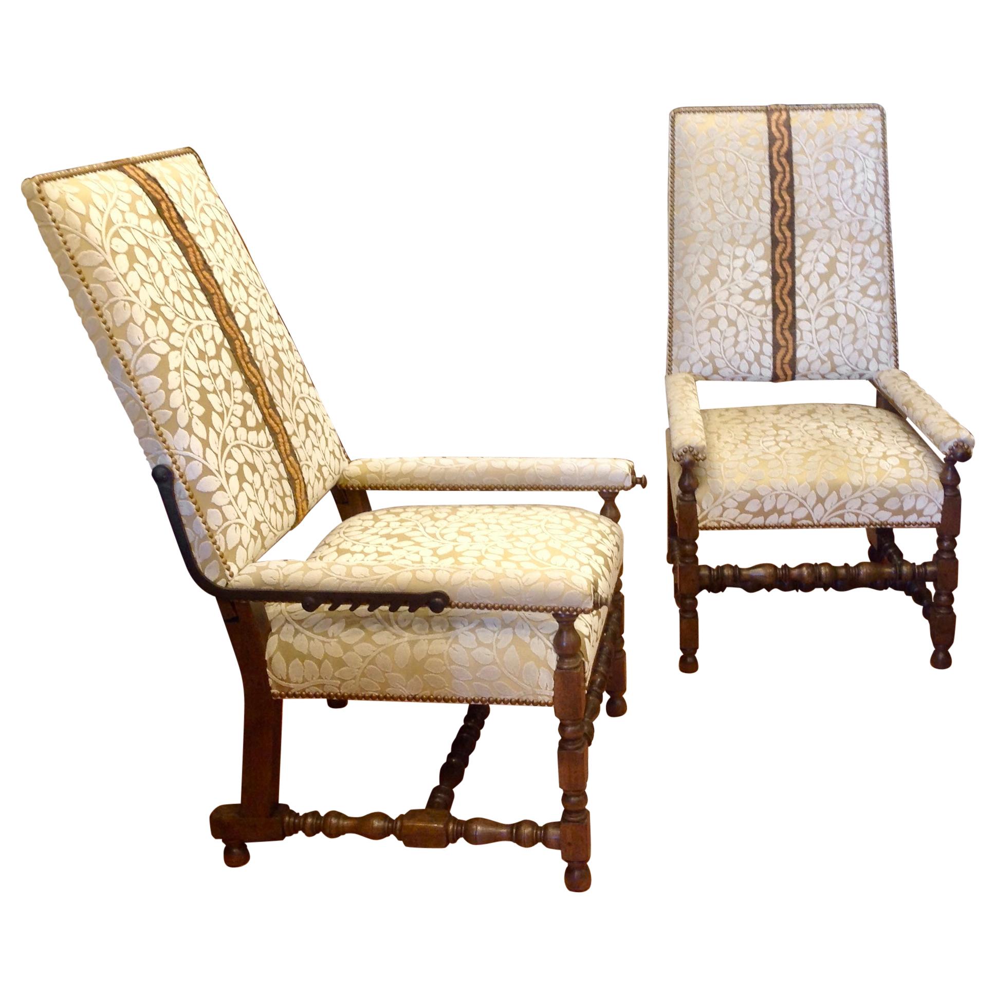 Pair of Reclining Plantation Chairs
