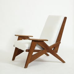 Ein Paar Reconstruction-Sessel aus Eiche, Frankreich, 1940er Jahre