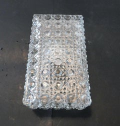 Pair of Rectangular Crystal Sconces