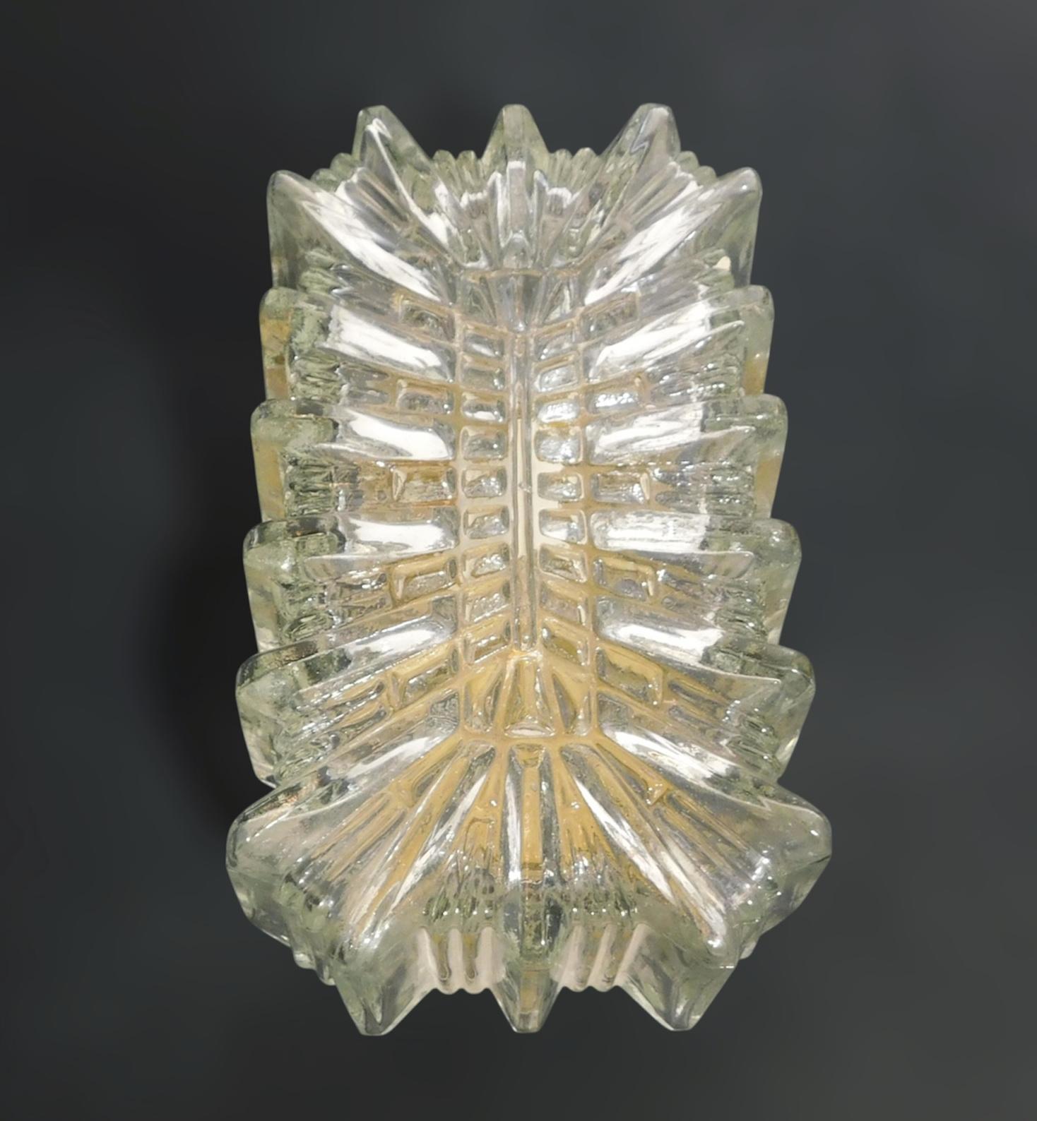 Pareja de Apliques Rectangulares de Cristal en Bueno estado para la venta en Los Angeles, CA