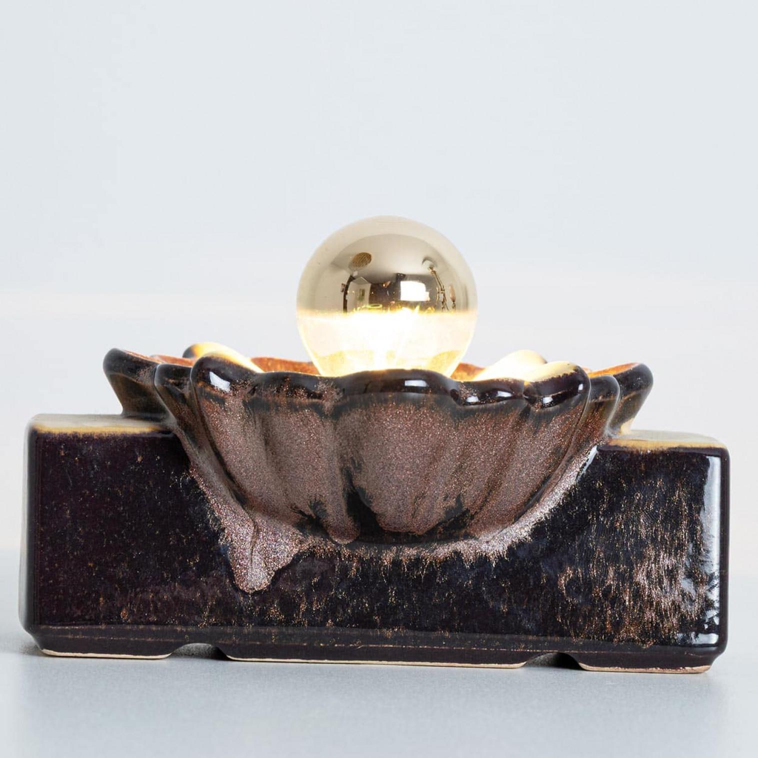 Smaltato Coppia di applique rettangolari a forma di fiore in ceramica di Pan, Danimarca 1970 in vendita