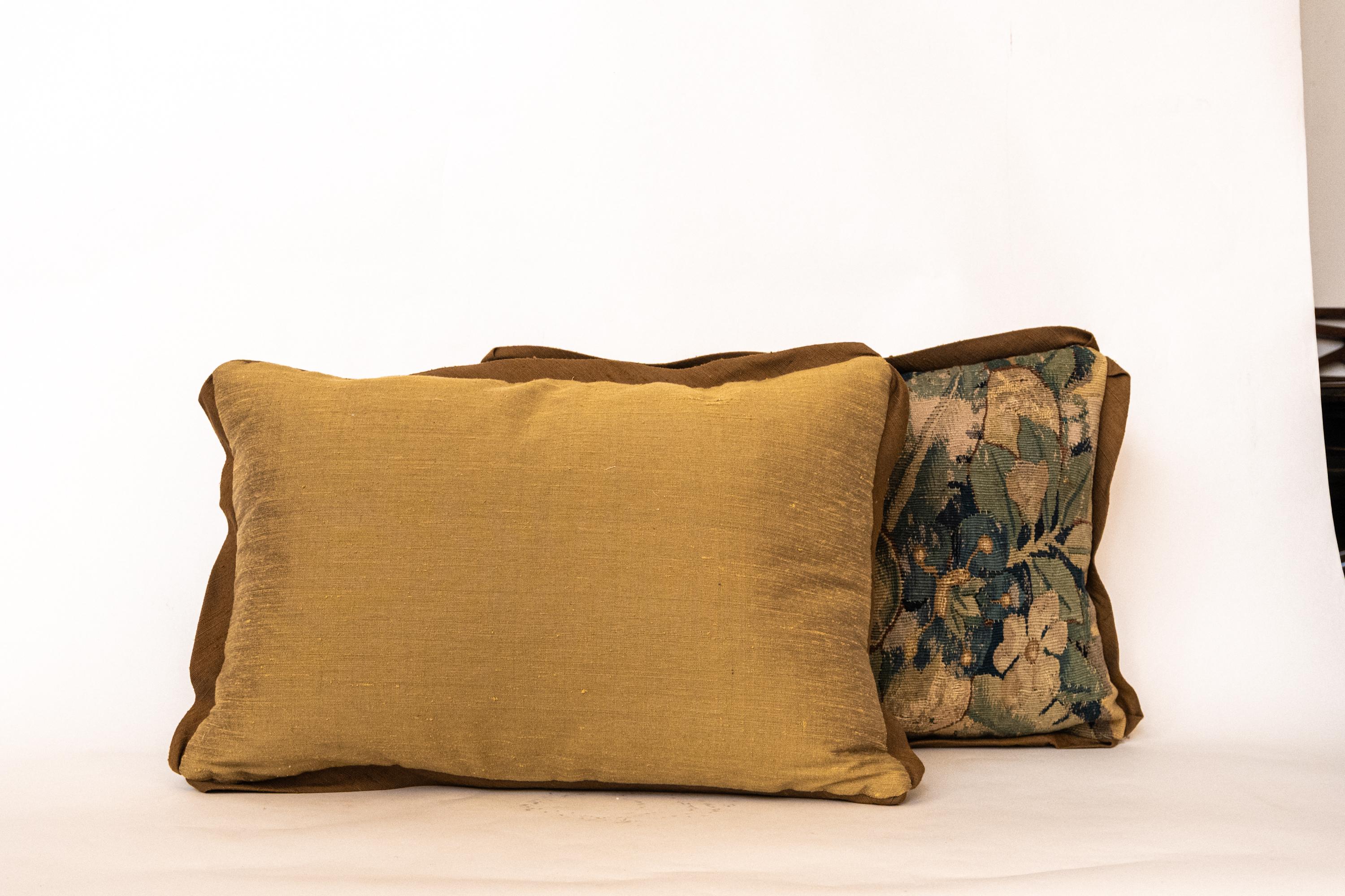 Contemporary Pair of Rectangular Fortuny Tapestry Cushions by David Duncan Studio For Sale
