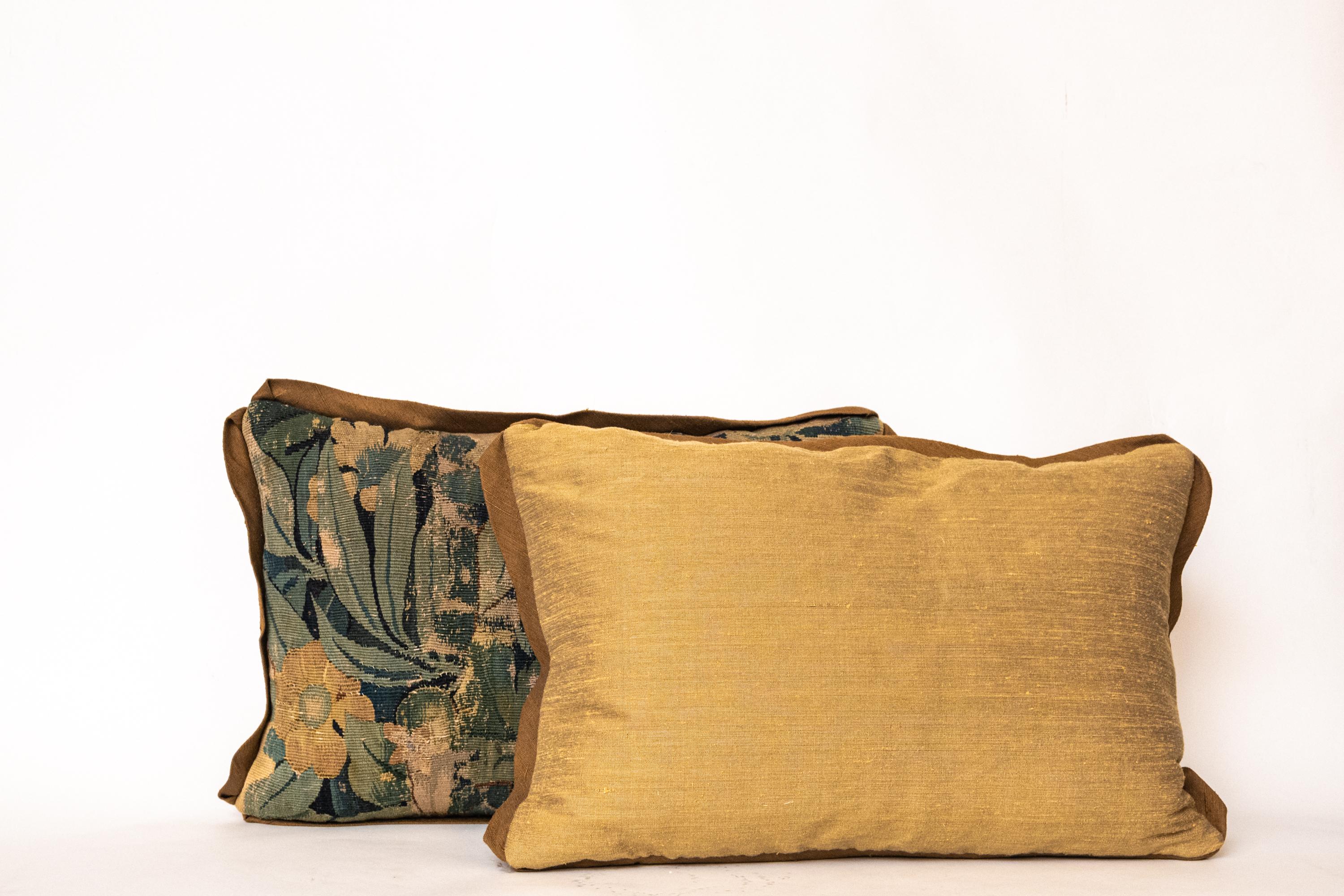 Fabric Pair of Rectangular Fortuny Tapestry Cushions by David Duncan Studio For Sale