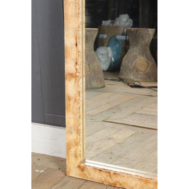 20th Century Pair of Rectangular Hollywood Regency Faux Marble Wall, Console or Pier Mirrors