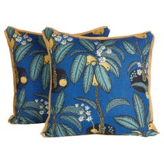 Pair of Rectangular Josef Frank Cushions in the Notturno Pattern