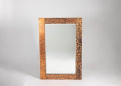 Pair of Rectangular Modernist Mirrors, France, circa 1970s