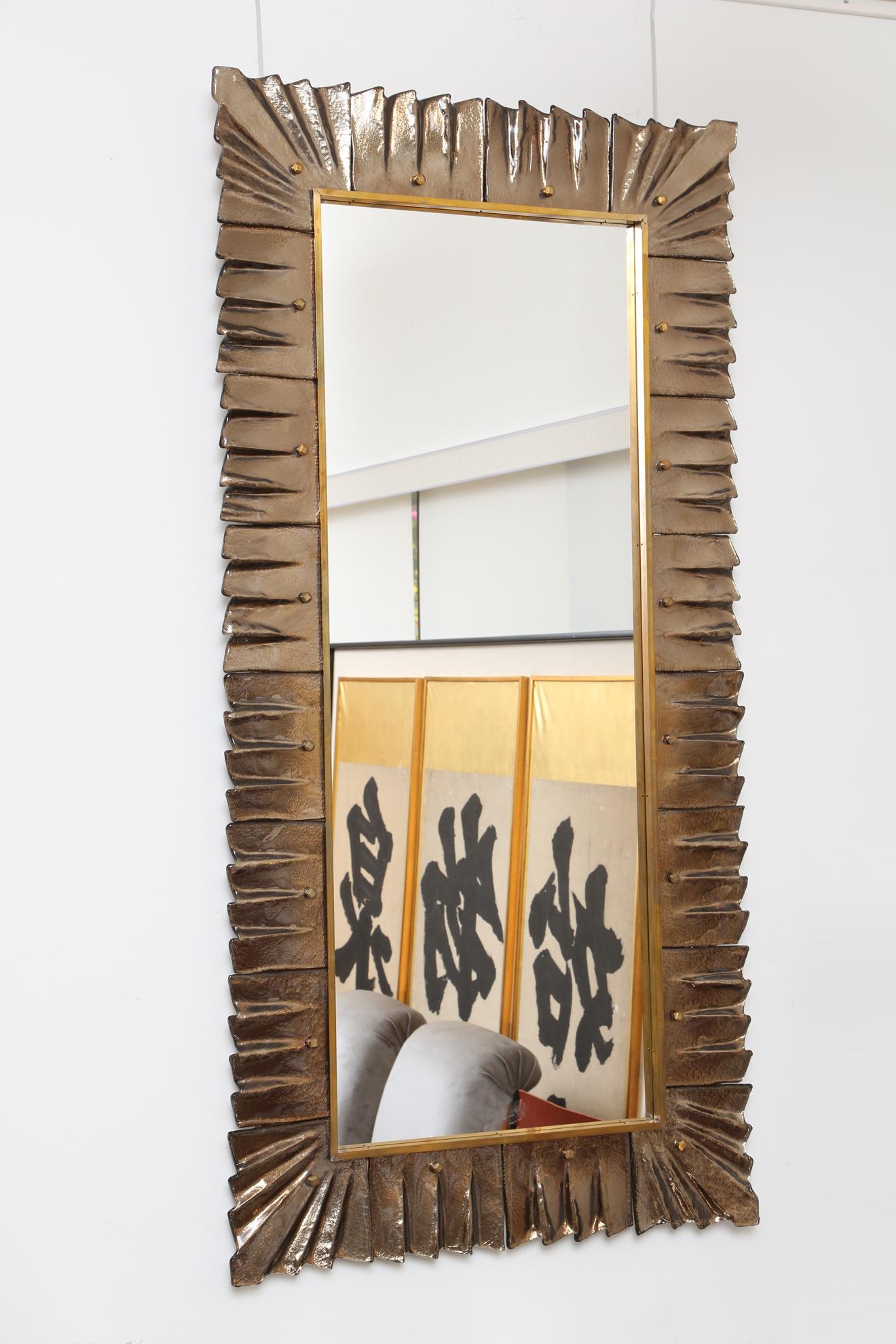 rectangular bronze mirror