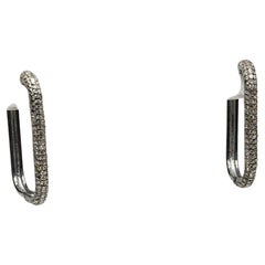 Coppia di cerchi rettangolari con diamante