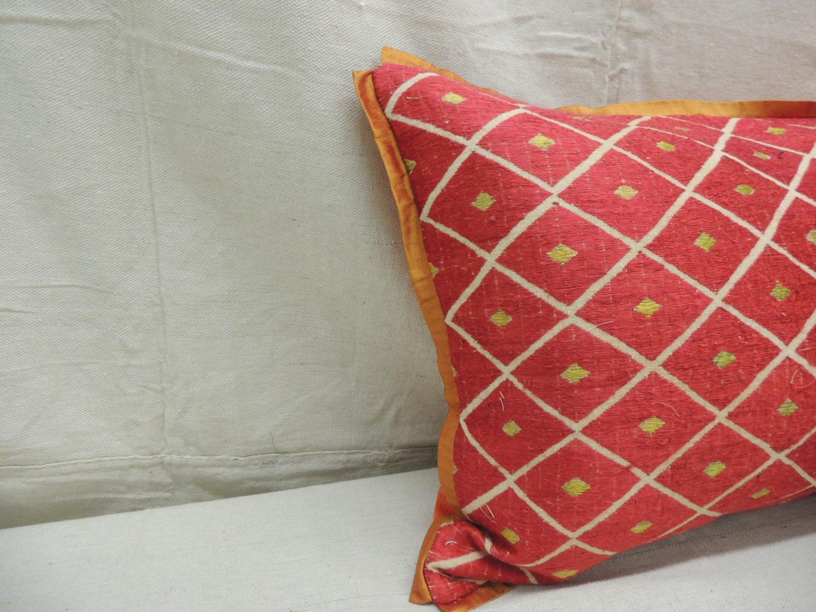 red and yellow pillows