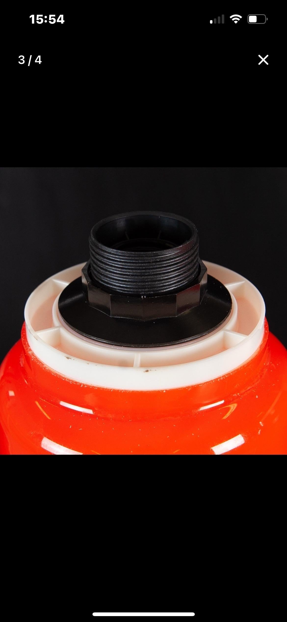 Coppia di lampade da tavolo in cristallo rosso di Luxus in vendita 8