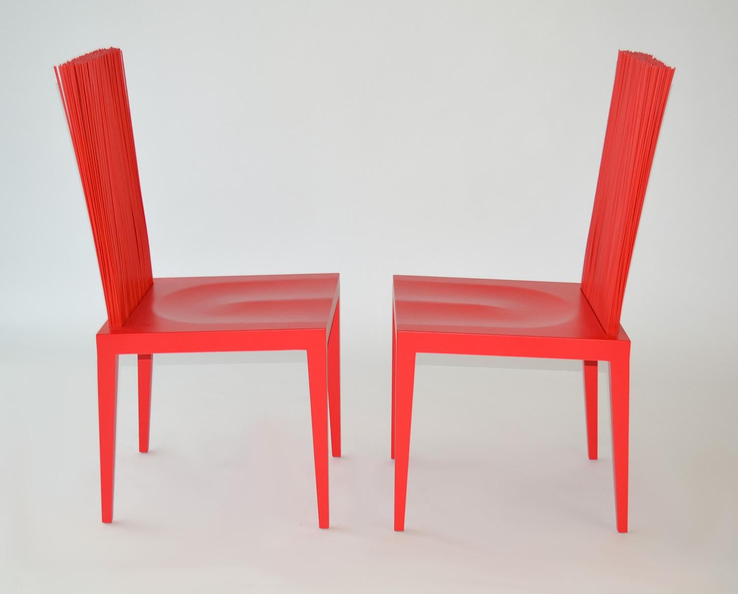 Moderne  Paire de chaises des Campana Brothers pour Edra, 'Jenette'.  en vente
