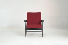 Pair of Red Midcentury Lounge Chairs Model “2468” Ilmari Tapiovaara, Finland