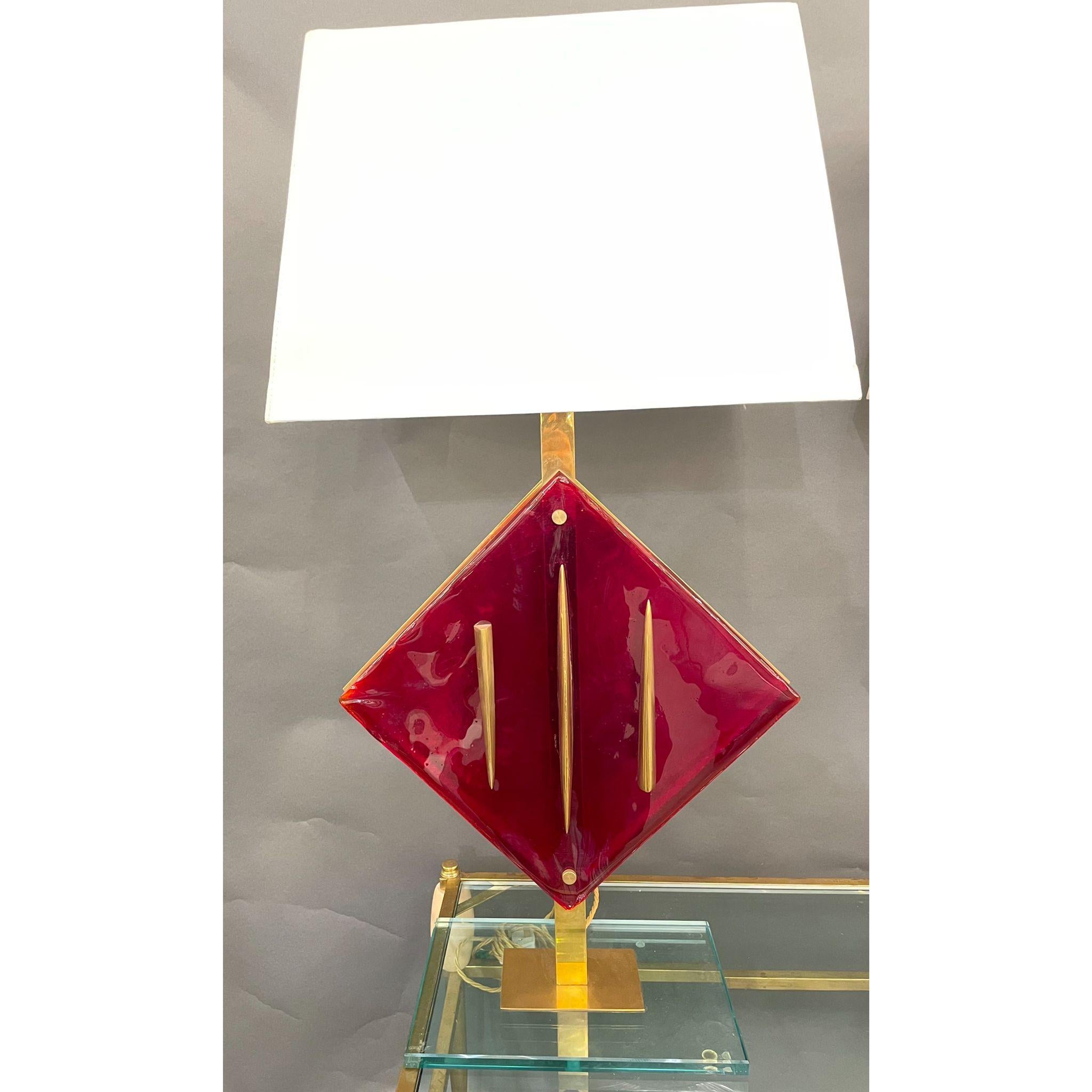 brown table lamp