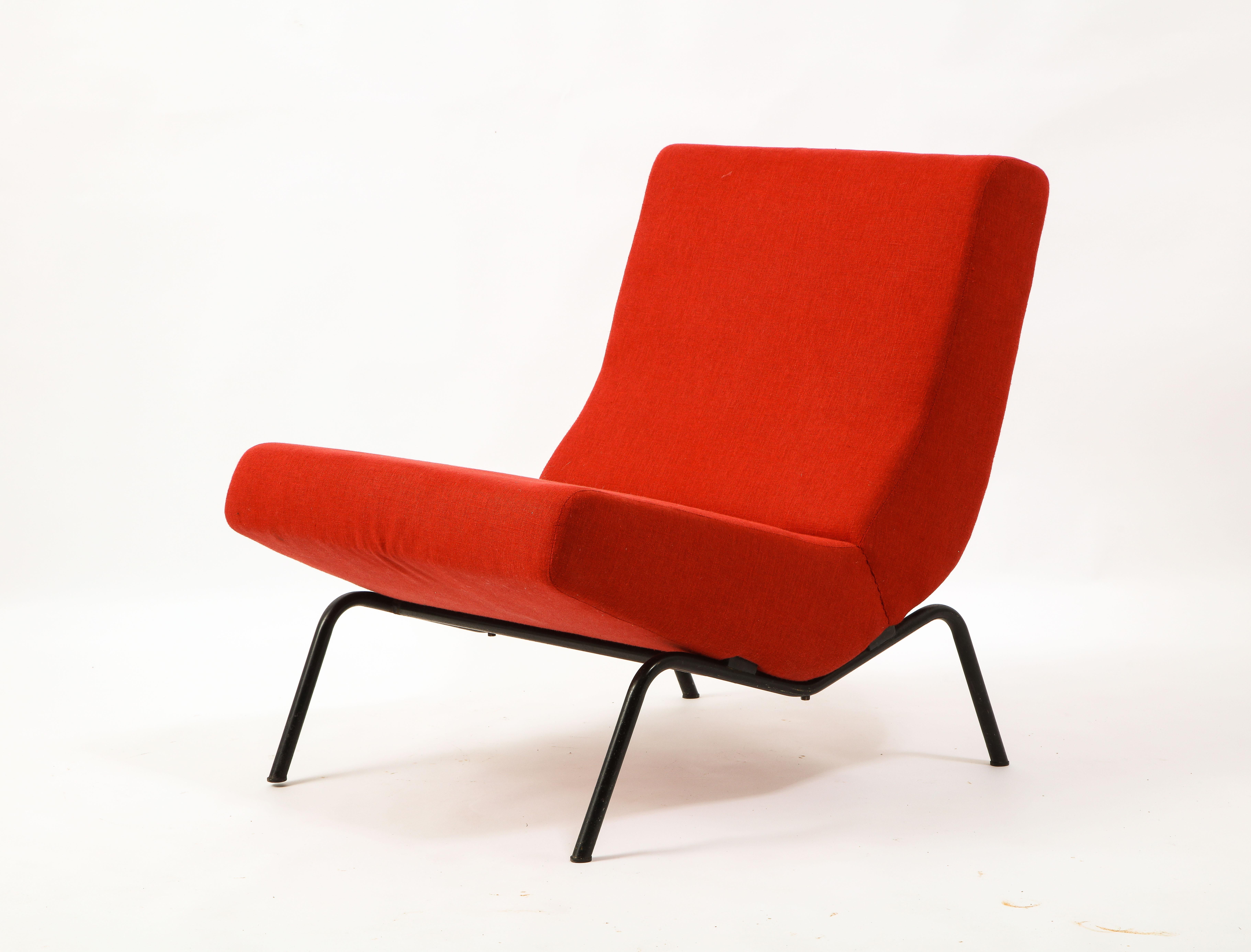 20th Century Pierre Paulin Pair of Red CM 195 Chairs, Netherlands 1960's