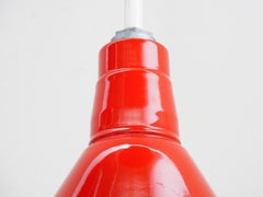 Coppia di lampade rosse, anni '80