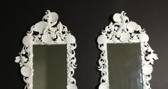 Pair of Red Sea Shell Mirrors