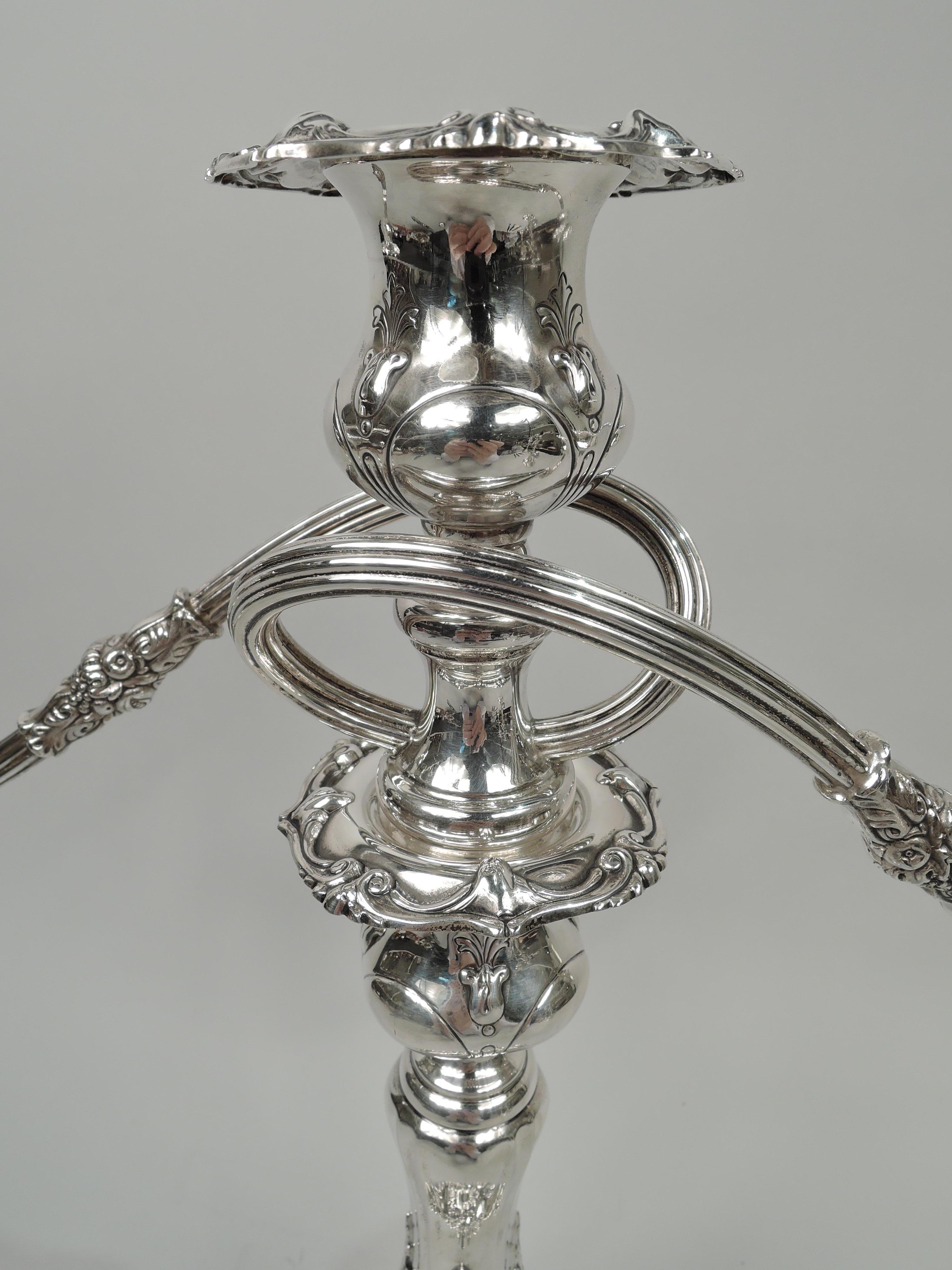 silver candelabra antique