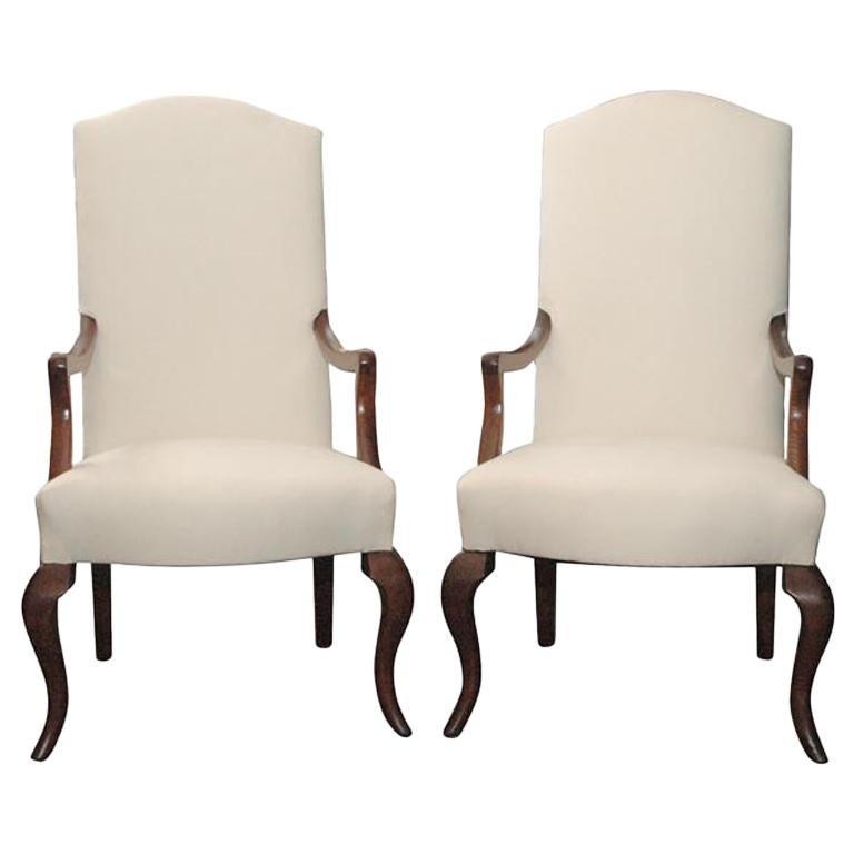 Pair of Referenced Armchairs by Jean-Charles Moreux For Sale