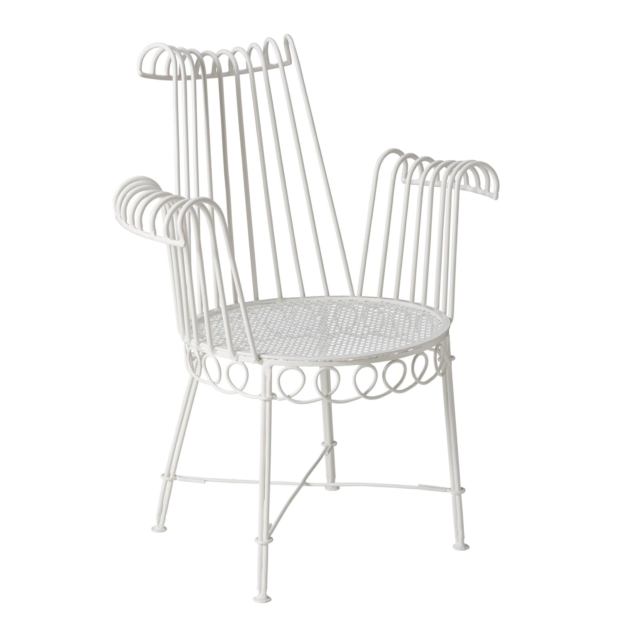 These French white garden chairs are a great addition to any outdoor space!

Since Schumacher was founded in 1889, our family-owned company has been synonymous with style, taste, and innovation. A passion for luxury and an unwavering commitment to