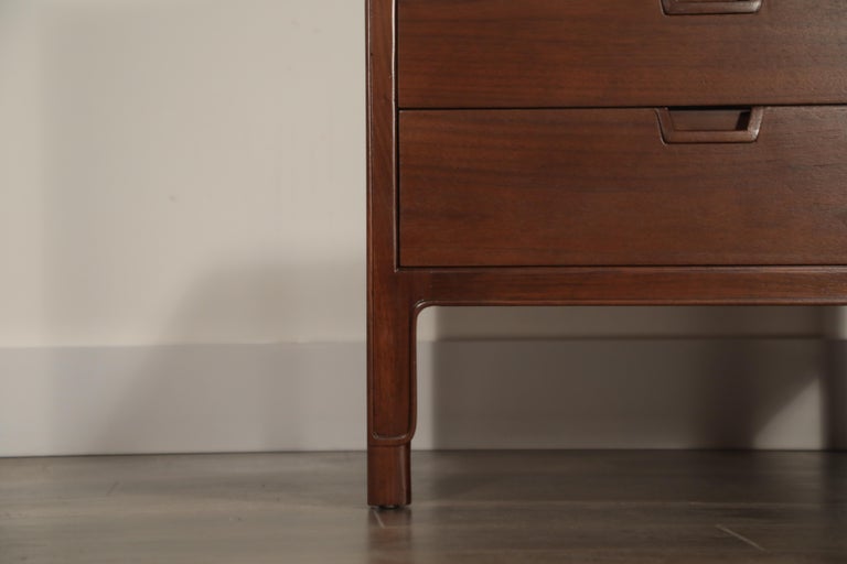 Pair of Refinished Nightstands or End Tables by John Stuart for Janus