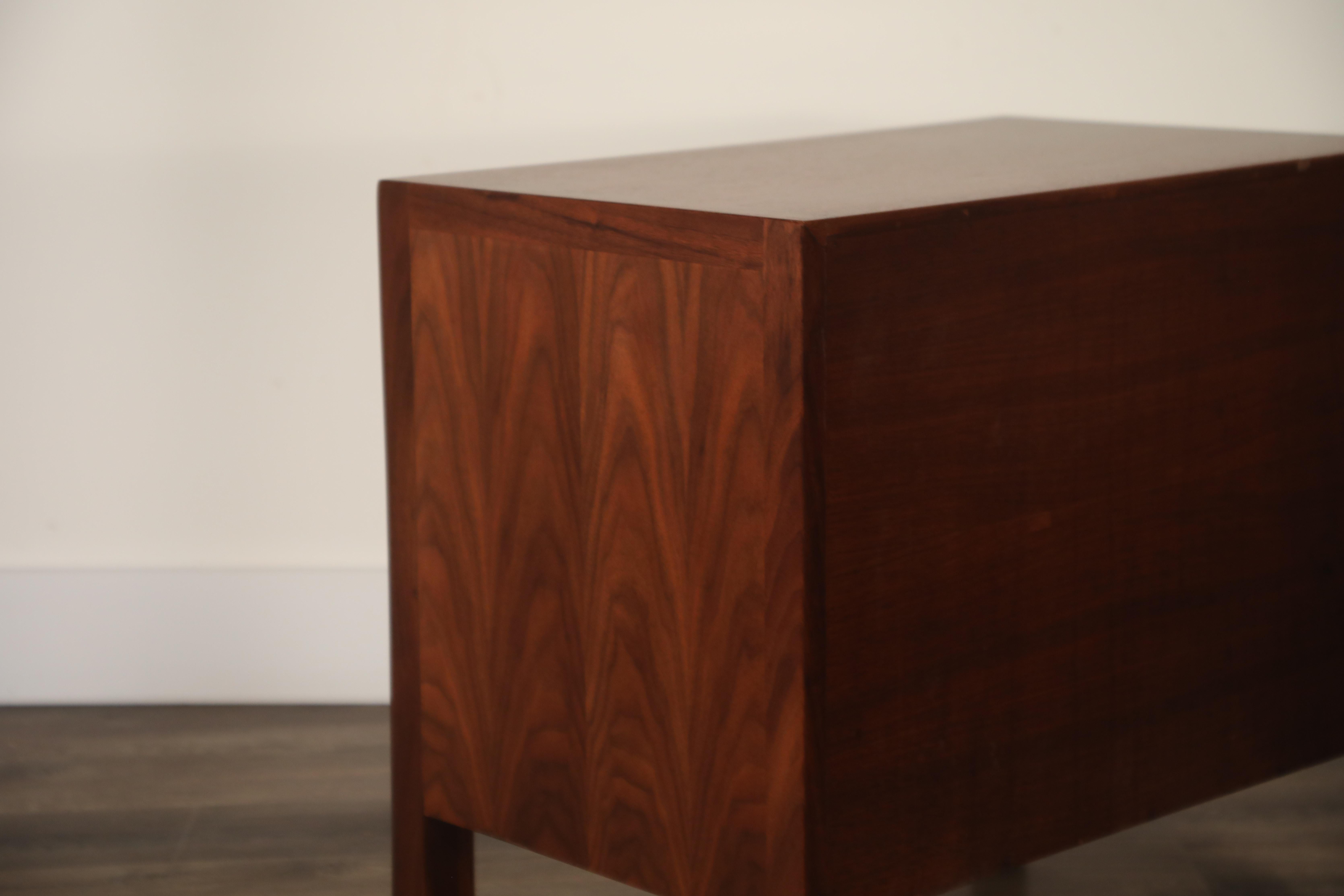 Pair of Refinished Nightstands or End Tables by John Stuart for Janus Collection 5