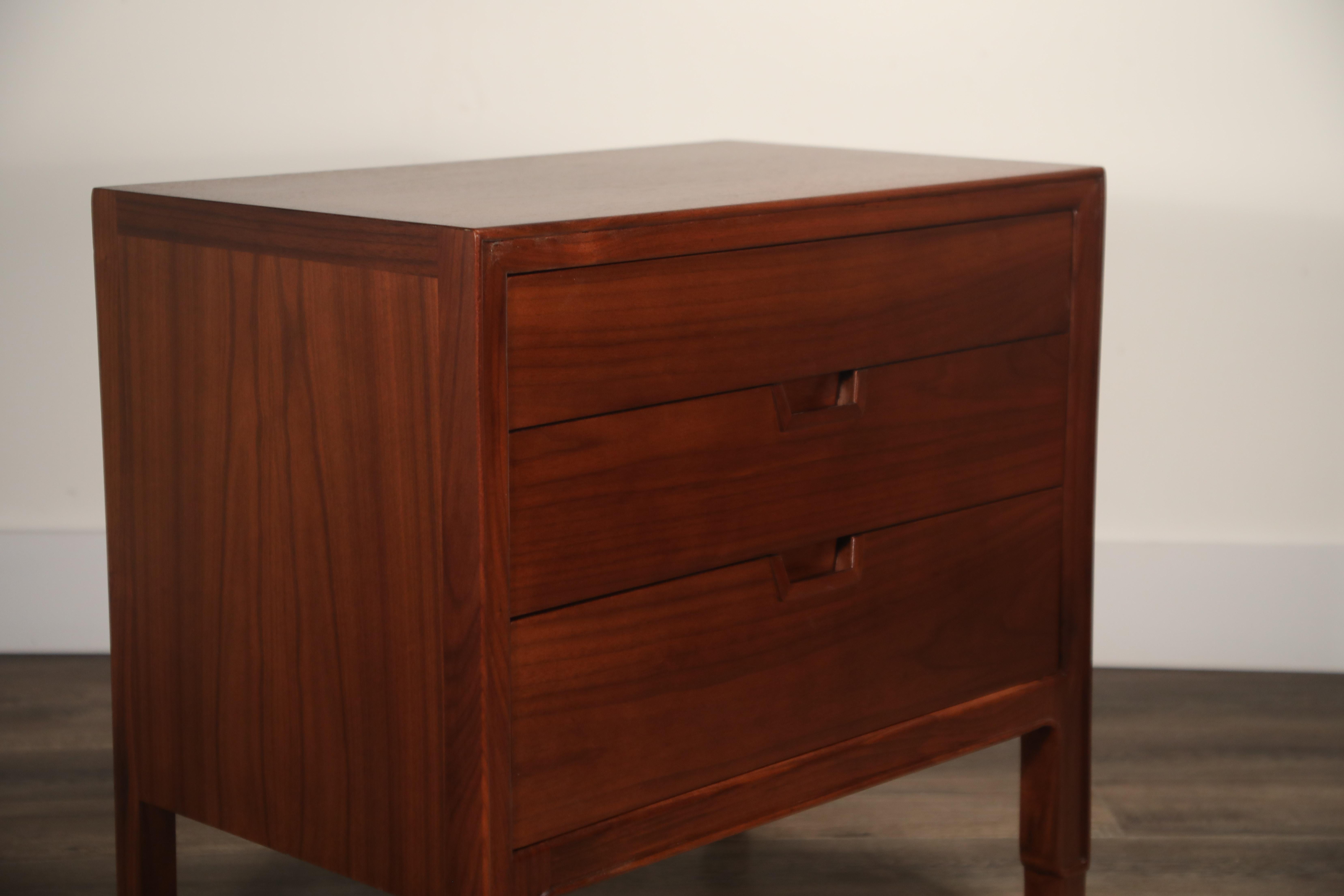 Pair of Refinished Nightstands or End Tables by John Stuart for Janus Collection 6