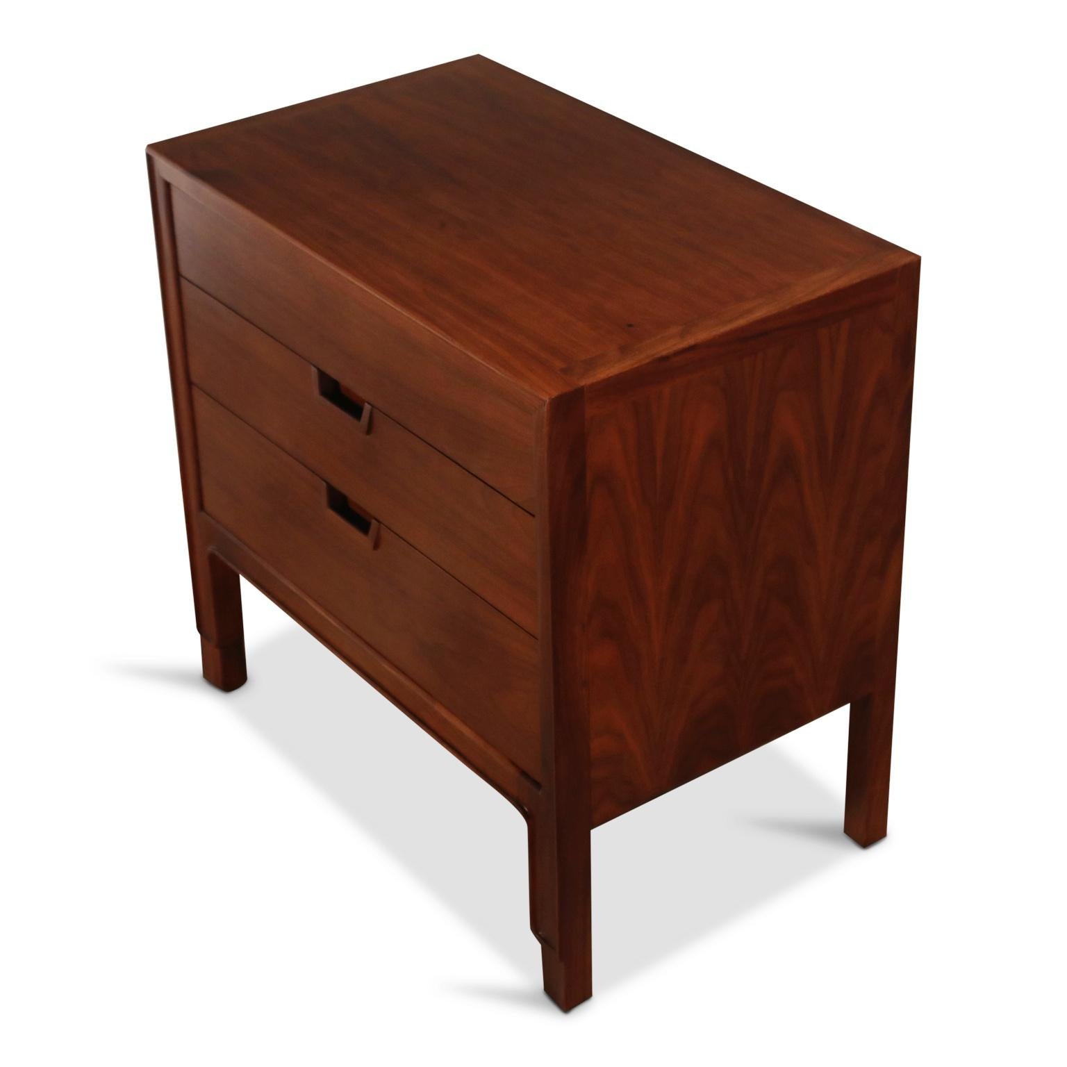 American Pair of Refinished Nightstands or End Tables by John Stuart for Janus Collection