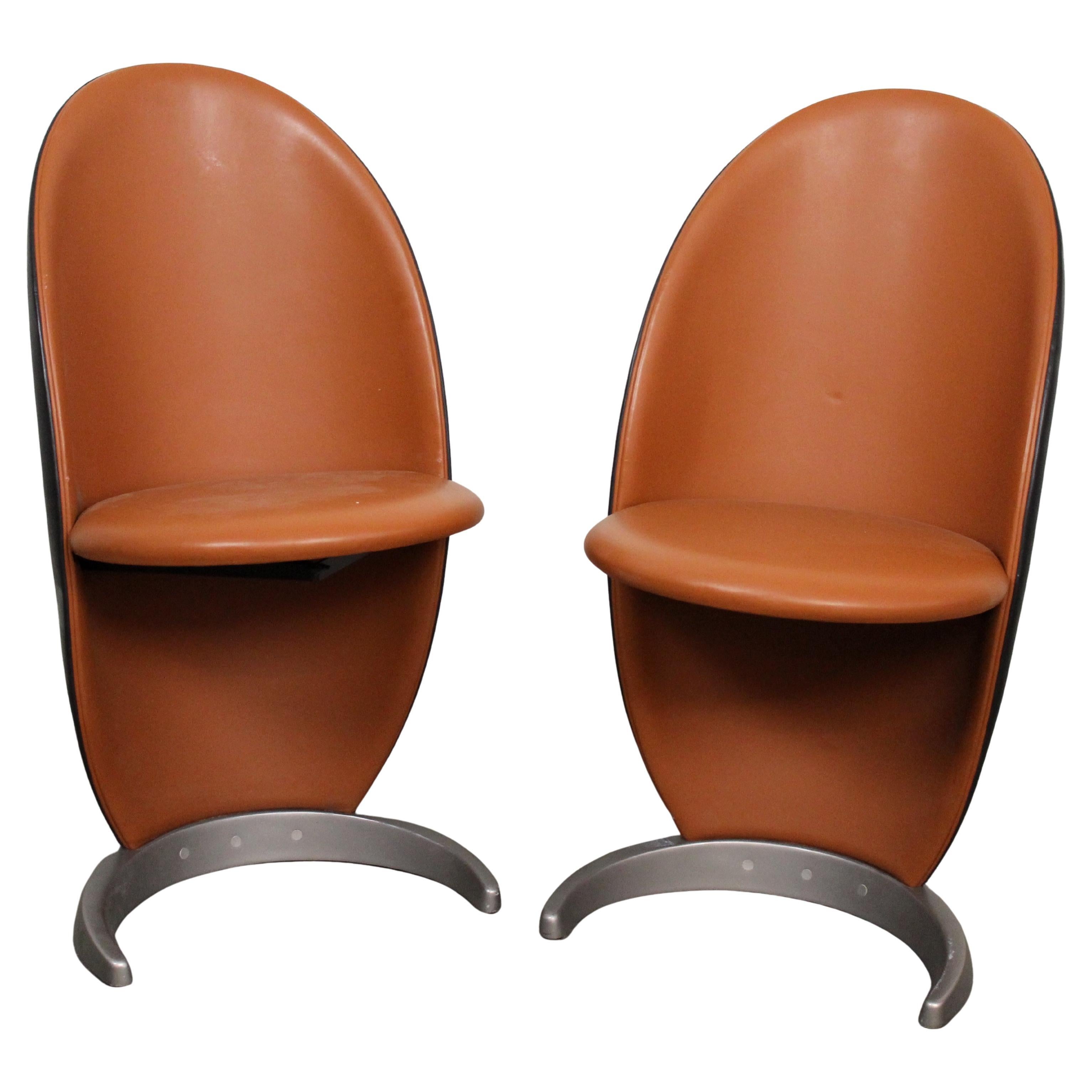 Pair of Reflex "Petalo" Post-Modern Italian Office Chairs For Sale