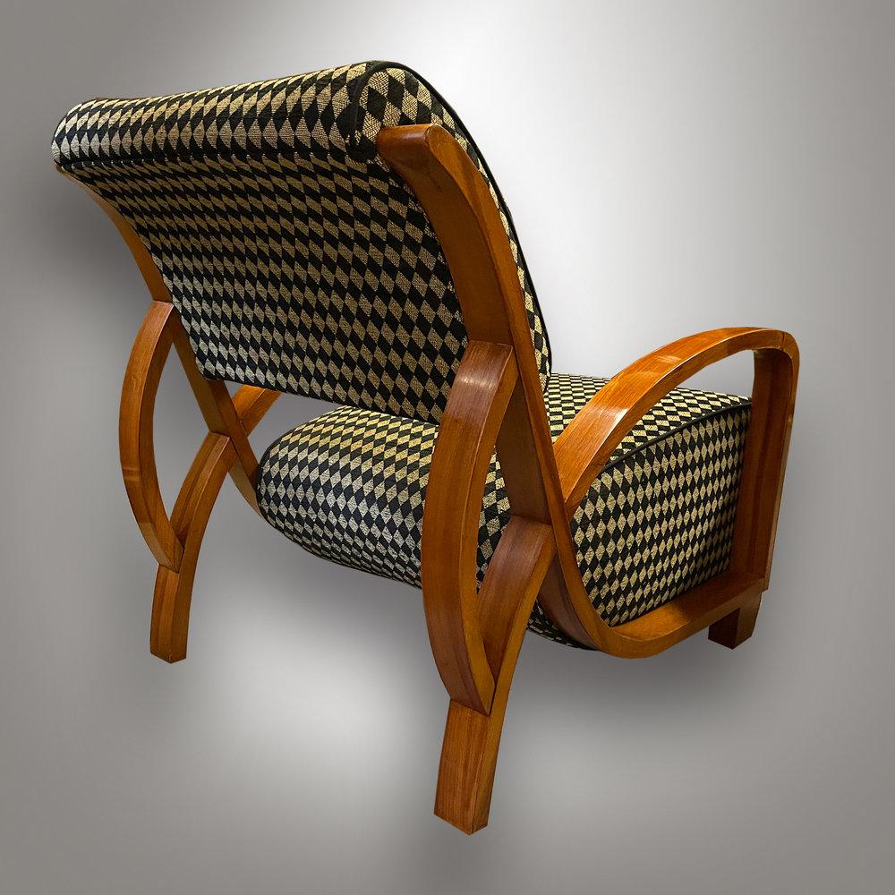 Paire de fauteuils art déco remis à neuf Bon état - En vente à Praha, CZ