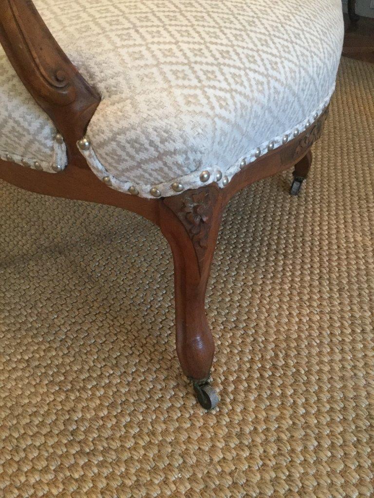 Upholstery Pair of Regal 19th Century French Louis XV Style Armchairs