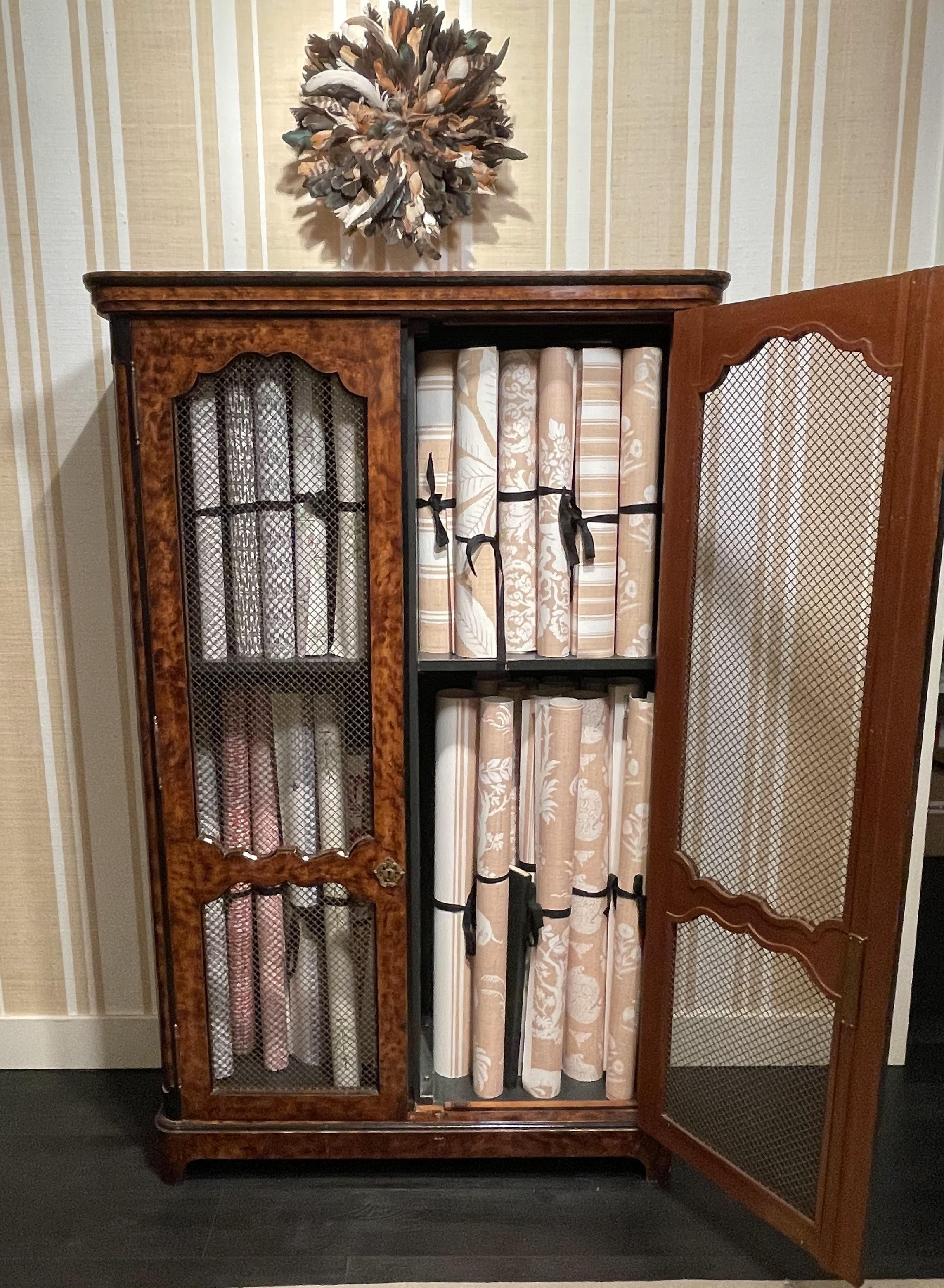 Pair of Regence Style Faux Bois Painted Bookcases In Good Condition In Palm Beach, FL