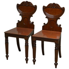 Pair of Regency Antique Hall / Side Chairs