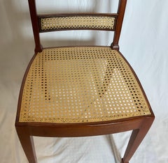 Coppia di sedie Regency in vimini di mogano antico
