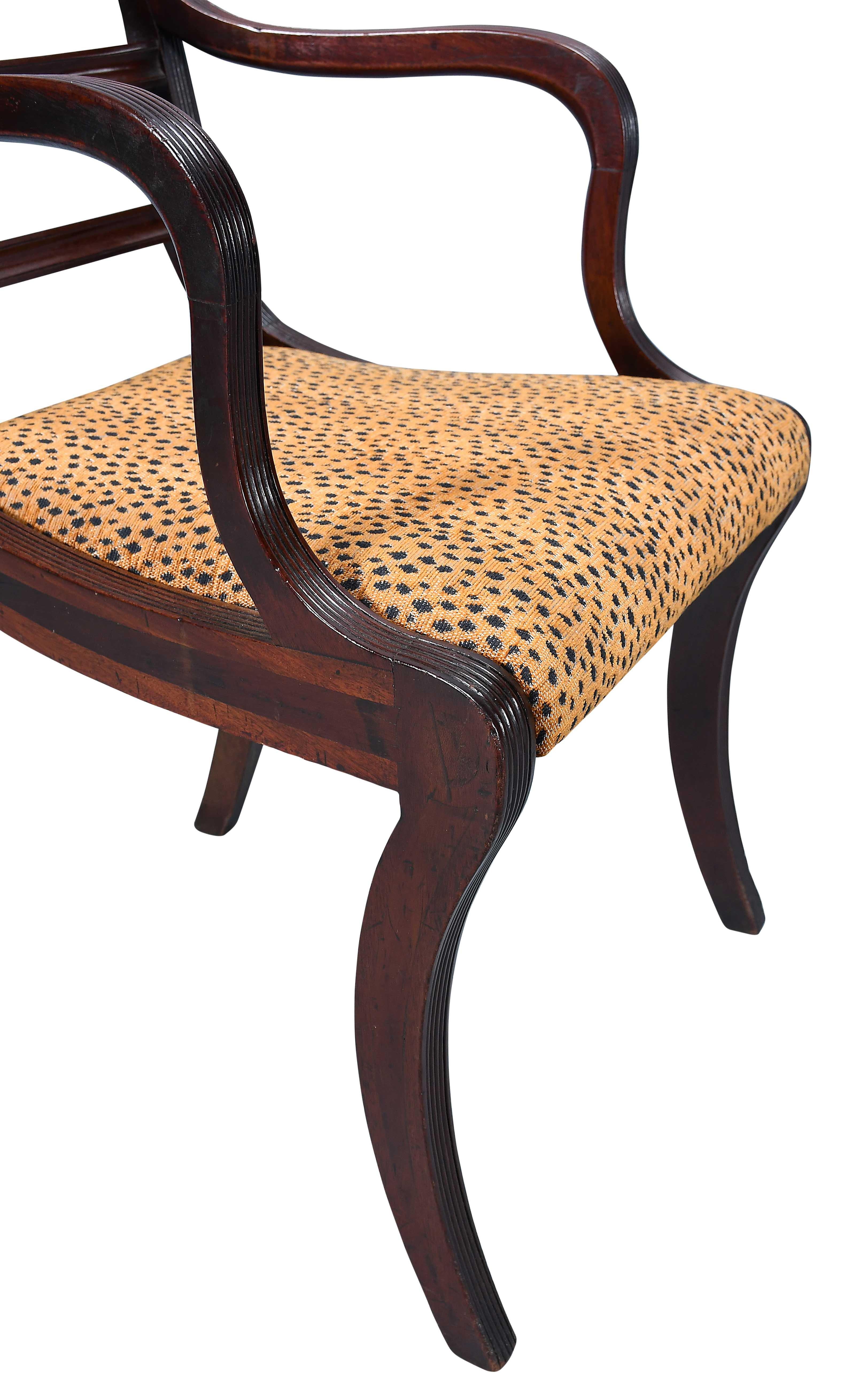 Paire de fauteuils Regency Bon état - En vente à Harrodsburg, KY