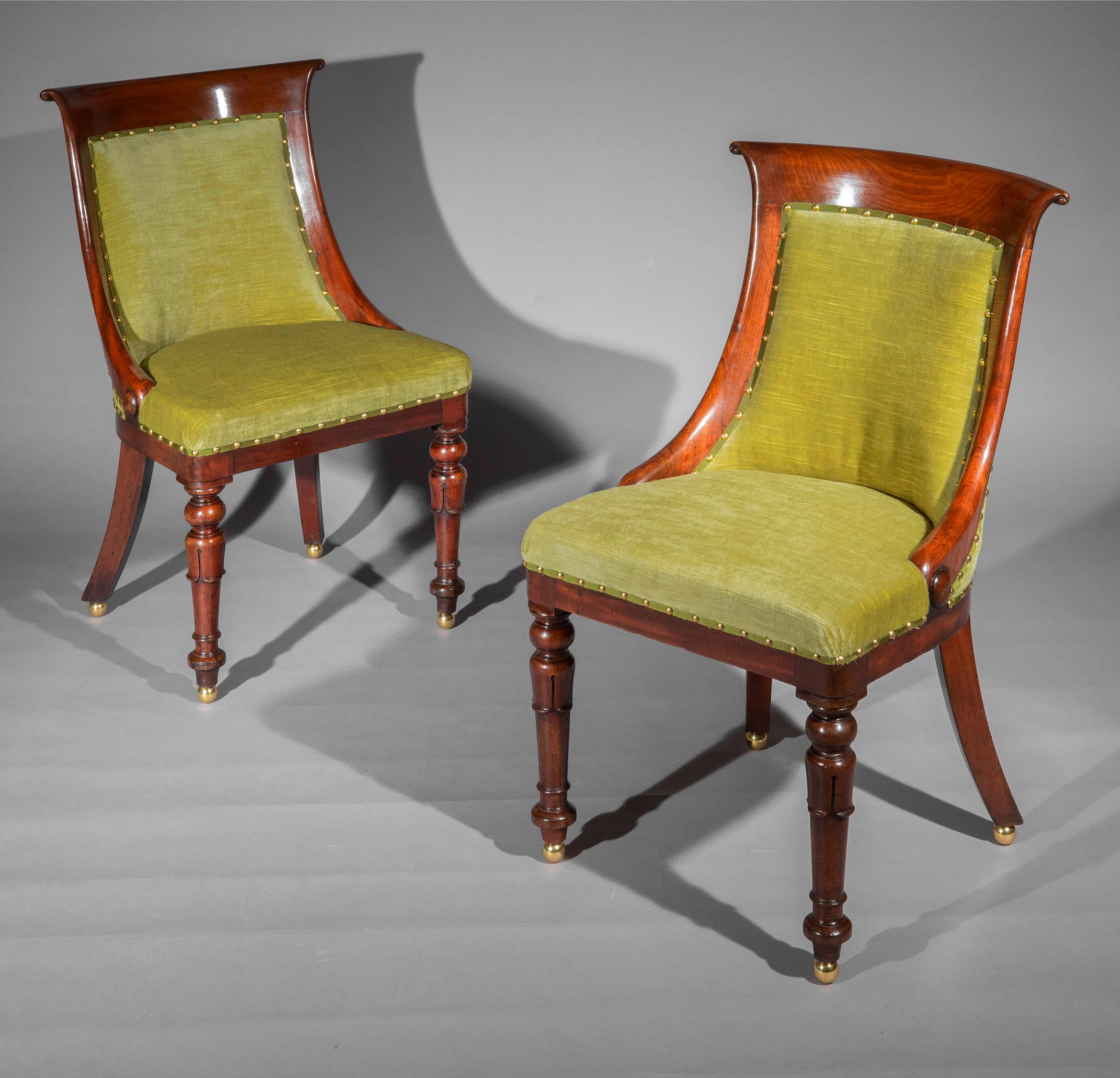 Pair of Regency Chairs For Sale 6