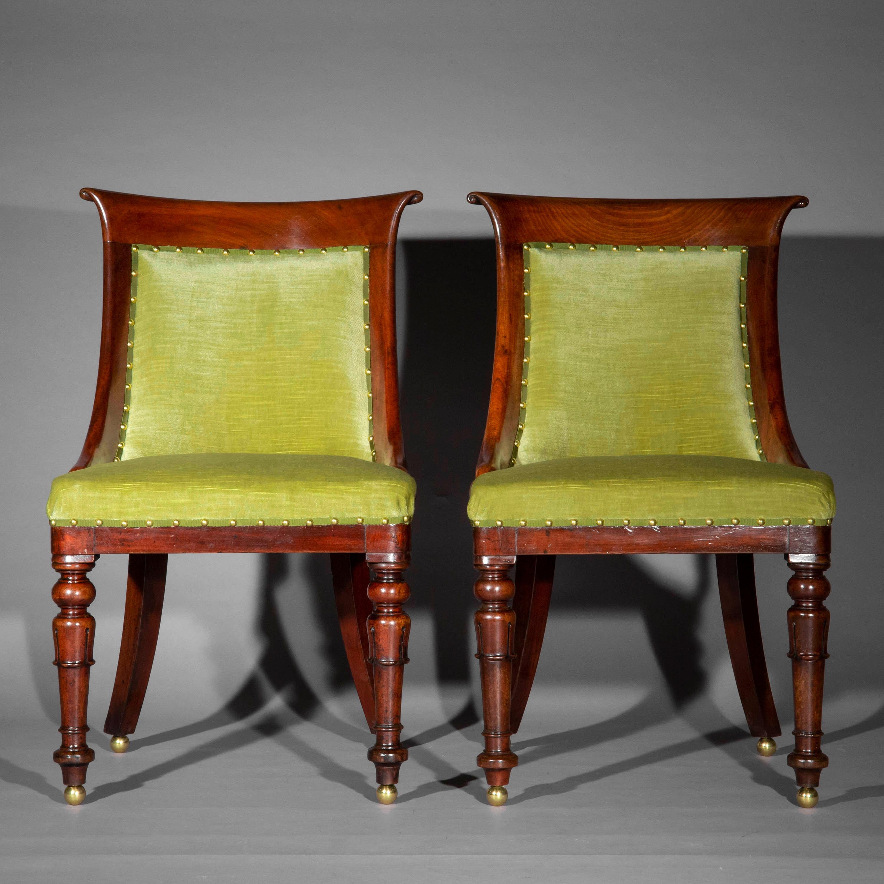 Pair of Regency Chairs For Sale 1