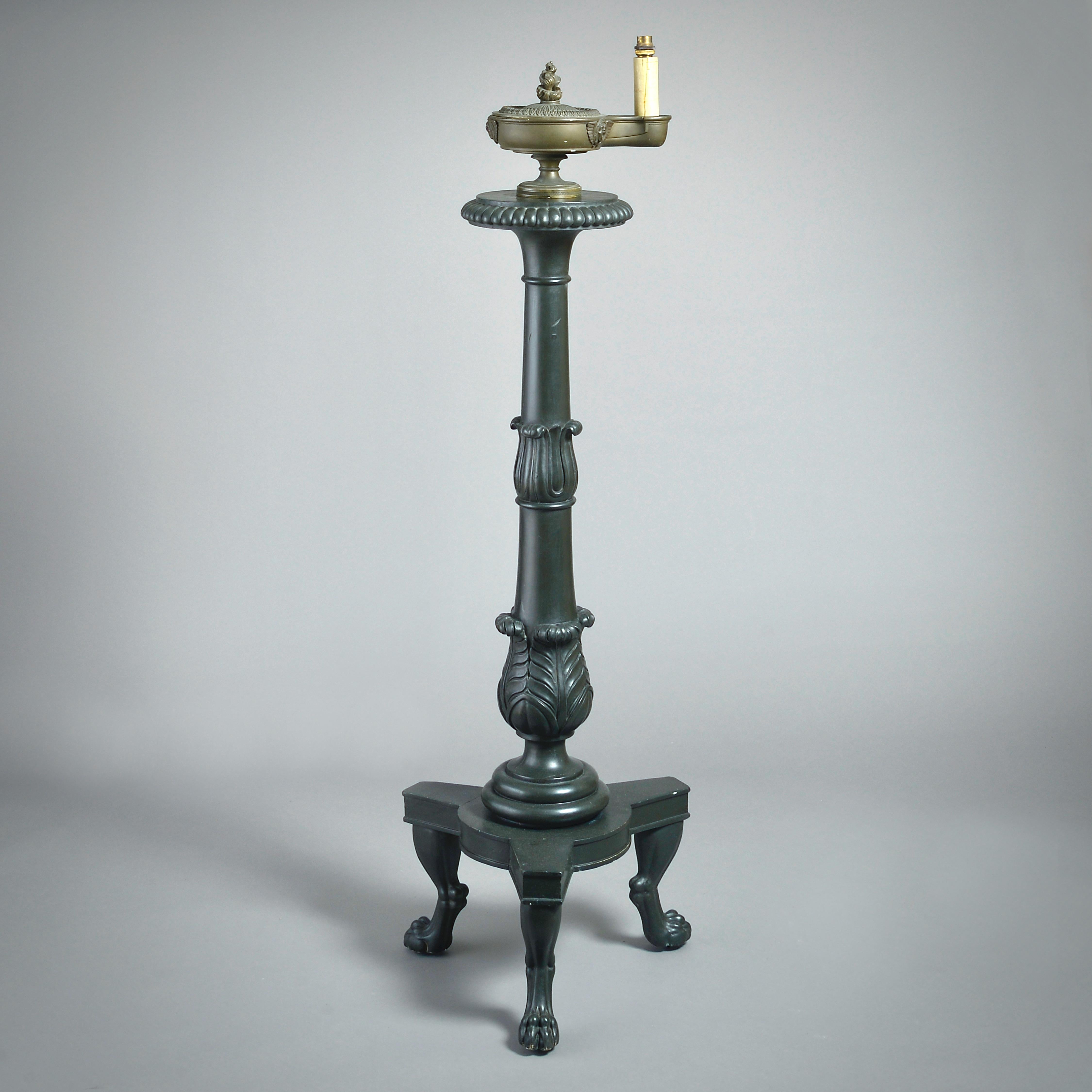 Paire de torchères Regency en bronze Bon état - En vente à London, GB