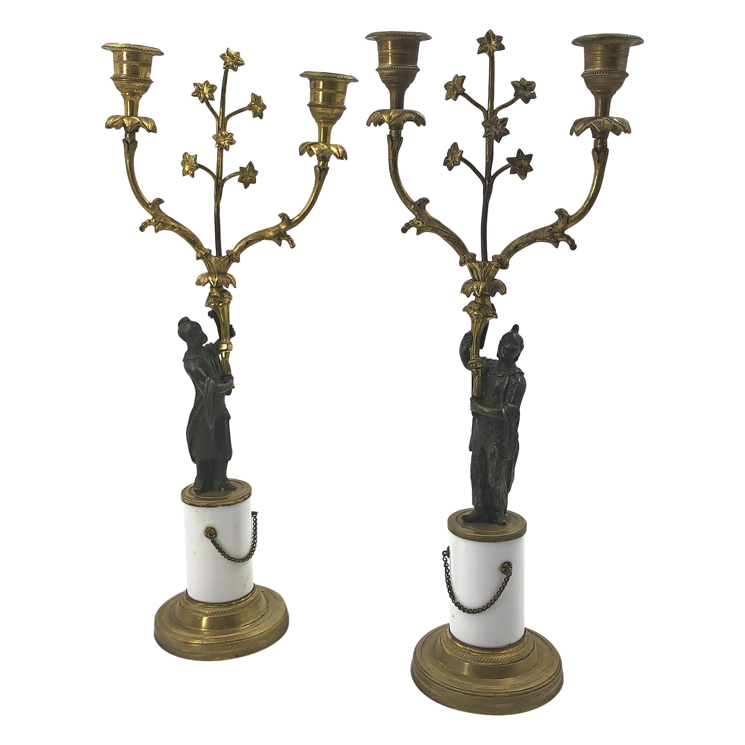 Pair of Regency Candelabra For Sale at 1stDibs