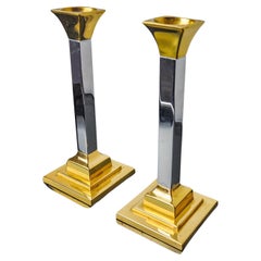 Pareja de candelabros Regencia de Art3, España, 1970