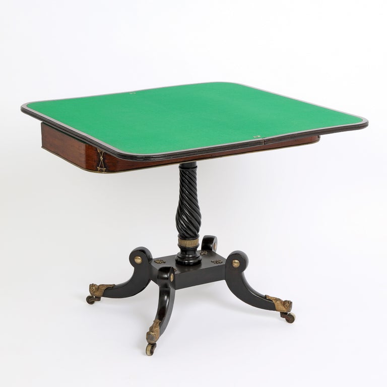 Pair of Regency Card Tables For Sale at 1stDibs